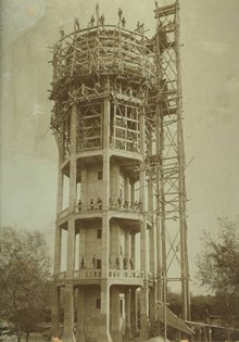 A Révfalui víztorony 1910-re készült el