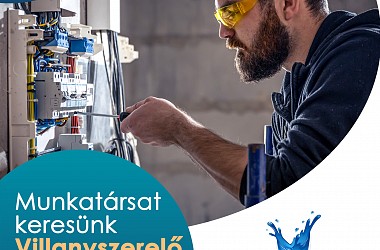 MUNKATÁRSAT KERESÜNK: villanyszerelő munkakörbe