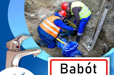 IVÓVÍZELLÁTÁS SZÜNETEL: Babót településen