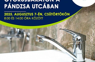 IVÓVÍZELLÁTÁS SZÜNETEL: Győrújbaráton