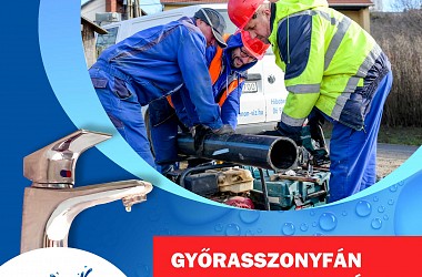 IVÓVÍZELLÁTÁS SZÜNETEL: Győrasszonyfa településen