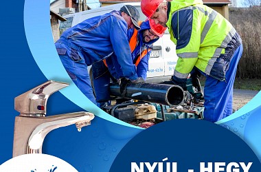 IVÓVÍZELLÁTÁS SZÜNETEL: Nyúl-Hegy teljes területén