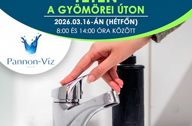 IVÓVÍZELLÁTÁS SZÜNETEL: Téten a Gyömörei úton