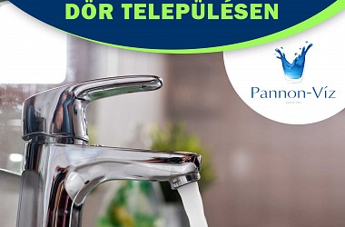 Nyomásingadozás, vízelszíneződés, átmeneti vízhiány fordulhat elő Dör településen