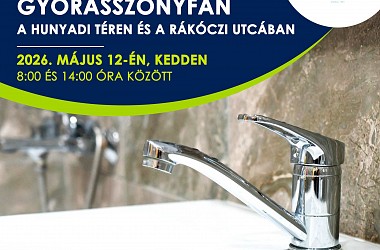IVÓVÍZELLÁTÁS SZÜNETEL: Győrasszonyfán