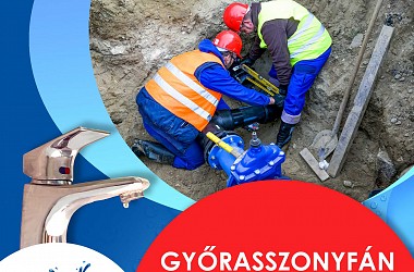IVÓVÍZELLÁTÁS SZÜNETEL: Győrasszonyfán