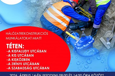 IVÓVÍZELLÁTÁS SZÜNETEL: Téten