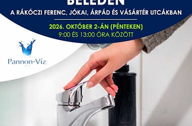 IVÓVÍZELLÁTÁS SZÜNETEL: Beleden