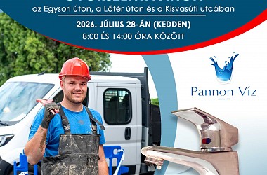 IVÓVÍZELLÁTÁS SZÜNETEL: Győrszentiván egy részén