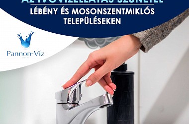 Ivóvízszolgáltatás szünetel Lébény és Mosonszentmiklós településeken