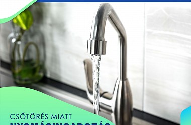 Nyomásingadozás, víz elszíneződés fordulhat elő Nagyszentjános területén