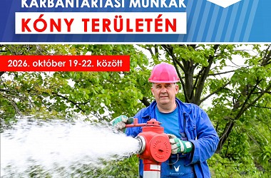 Hálózatkarbantartási munkák a Kóny településen