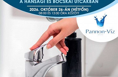 IVÓVÍZELLÁTÁS SZÜNETEL: Kapuváron az Osli, a Veszkényi, a Hansági és Bocskai utcákban 